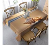 Nappe Rectangulaire 160x240 cm Motif Meer Plage Océan 3D Nappe de Table Conque Tissu Polyester Anti-Taches pour Intérieur Extérieur Jardin Cuisine et Fête 6379v