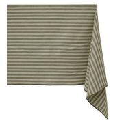 Nappe rectangulaire 160x300 cm 100% coton LILI vert kaki