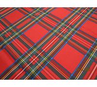 Nappe rectangulaire anti-taches hydrophobe fantaisie écossaise tableaux rouges dans toutes les tailles ...Nouveauté 2022!!! (140 x 140)