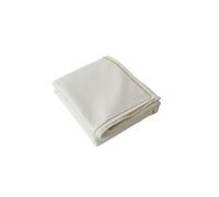 - Nappe rectangulaire avec bordure jute LINA - 240 x 140 cm - Ecru - Lina