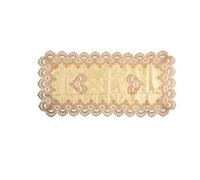 Nappe rectangulaire brodée pour thé occidental 50 x 100 cm, rectangulaire européenne, convient pour le salon et la cuisine, lavable et réutilisable (3)