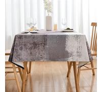 Nappe Rectangulaire Café 140 x 240 cm Moderne Art Peinture Nappes Aspect Lin Table Lavable Les Nappes pour Automne Hiver Fête Jardin Mariages Vacances Décoration Esthétique de Table
