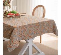 Nappe Rectangulaire Décorative Réutilisable,Résistante À La Saleté, Lavable,Chemin De Table Jacquard Rouge Motif Citrouille For Table À Manger,Table Basse,Fête(Orange,55.1x102.4in)