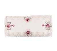 Nappe rectangulaire élégante en dentelle florale pour la maison et (rectangulaire)