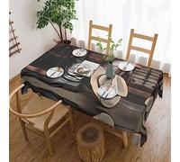 Nappe rectangulaire en dentelle infroissable avec chapeau de cowboy et bottes occidentales - 137,2 x 182,9 cm - Pour salle à manger, fêtes