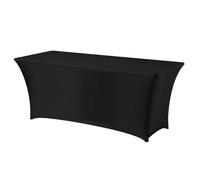 Nappe rectangulaire en jersey infroissable, noire - Hendi 814376