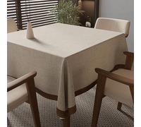 Nappe Rectangulaire En Lin, Coloris Uni, Imitation Peau De Mouton, Imperméable, Résistante À L'huile Et À La Chaleur, Idéale For Les Tables À Manger(D,120X170cm/47.2X66.9in)