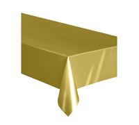 Unique Nappe plastique rectangulaire 135 x 270 cm Or (Jaune)