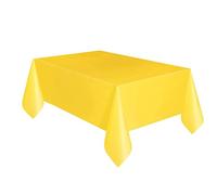 Nappe rectangulaire en Plastique Jaune Tournesol, 137,2 x 274,3 cm, Design élégant et de qualité supérieure, idéale pour Les fêtes, Les événements et l'utilisation Quotidienne