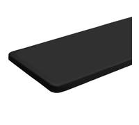 Nappe rectangulaire en polyester élastique pour tables pliantes de 1,2 m, nappe d'extérieur imperméable pour camping, fête, patio, cartes essentielles, (noir, 76,2 x 121,9 cm)