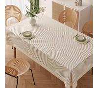 Nappe rectangulaire en PVC facile à nettoyer pour cuisine, pique-nique, extérieur et intérieur, 120 x 170 cm, facile à nettoyer, durable, élégante