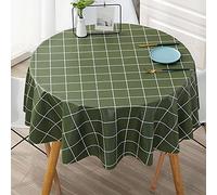Nappe rectangulaire en PVC facile à nettoyer - Vert foncé - 200 cm - Anti-chaleur - Idéale pour la décoration de la maison, de la cuisine, du jardin - Utilisation en extérieur