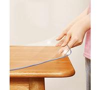 Nappe Rectangulaire, Housse De Table Antidérapantes PVC, Couverture Protecteurs Verre Souple, pour Cuisines, Bureaux, Nappes Transparente 3mm D'épaisseur, Réutilisable,60x120cm/23.6 * 47.2in