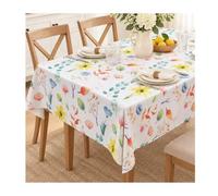 Nappe Rectangulaire Imperméable,HMCEY Nappe de Table Cuisine 100 X 140 CM | Nappe De Table Decoration,Nappe Rectangulaire En PVC,Résistants à L'huile, à L'eau Et à La Chaleur,Pour Fête, Salle à Manger