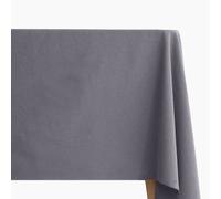 Nappe rectangulaire lin et coton 170X350 cm MATTIS gris brume
