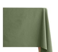 Nappe rectangulaire lin et coton 170X350 cm MATTIS vert mousse