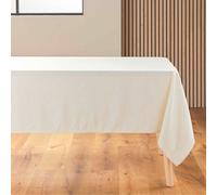 Douceur d'Intérieur, Nappe Rectangle (140 x 240 cm) Pauline Naturel, Polyester & Lin