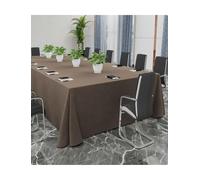 Nappe rectangulaire personnalisée, faite sur mesure, extra large | Couverture personnalisée for conférences, expositions, réunions et événements d'entreprise(Dark brown,2.4x7.6m)