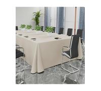 Nappe rectangulaire personnalisée, faite sur mesure, extra large | Couverture personnalisée for conférences, expositions, réunions et événements d'entreprise(Beige-brown,2.7x5.6m)