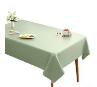 Nappe rectangulaire pratique pour l'intérieur et l'extérieur, résiste à la saleté et se nettoie en quelques secondes (140 x 200 cm, vert rivière)