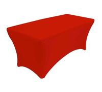 Nappe Rectangulaire rouge Lycra Spandex extensible