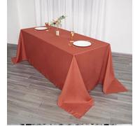 Nappe rectangulaire Terracotta Tissu 180 x 300 cm