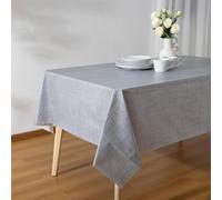 Nappe Rectangulaire Toile Cirée - Nappe de Table Plastique en PVC Impermeable 140x220 cm - Toile Ciree Grande Taille pour Exterieur Interieur Table Basse Jardin Cuisine