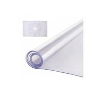 Nappe rectangulaire transparente en PVC 106 7 x 152 4 cm épaisseur 2 mm imperméable protection table bureau cuisine