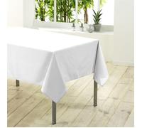 Douceur d'Intérieur Nappe rectangle Essentiel 140 x 200 cm Polyester Uni Blanc