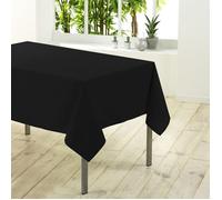 Douceur d'Intérieur Nappe Essentiel rectangulaire 140 x 250 cm polyester uni noir