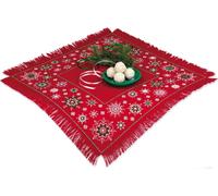 Nappe Riolis kit de points comptés en noir "Motifs d'hiver", 45x45cm