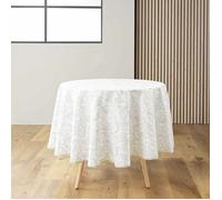 Douceur d'Intérieur – Nappe ronde Leya – Polyester imprimé métallisé – Ø 180 cm
