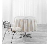 Paris Prix Nappe Sunny Gold anti-tâche ronde 180 cm Or