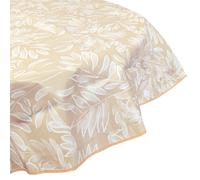 Nappe ronde 160 cm antitaches VERDURE jaune sable