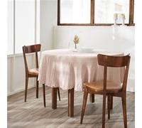 Nappe Ronde Ø180cm Gaze de Coton Guimauve - OUREA - ALTOBUY Rose G