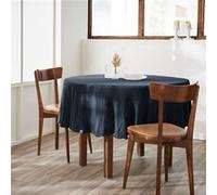 OUREA - Nappe Ronde Ø180cm Gaze de Coton Minuit -