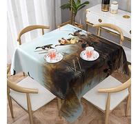 Nappe ronde à motifs sauvages de chasse = > 152,4 x 152,4 cm - Parfaite pour les tables de buffet, les fêtes