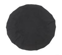 Nappe ronde ajustée, réversible, élastique, résistante aux taches, en tissu Oxford 210D pour mariage, fête, salle à manger, pour jupe semi-fermée, noir (100 cm)