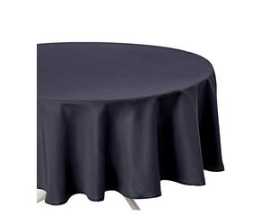 Nappe Ronde Anti-Tache Gris Ardoise D 180 cm - Atmosphera