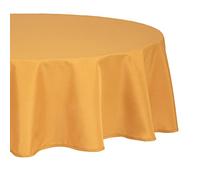 Atmosphera Créateur d'intérieur – Nappe antitache ronde "Unie" 180 cm Ocre Jaune G