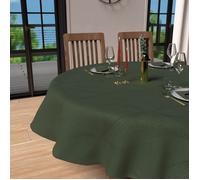 Soleil d'ocre, Nappe Ronde Ant-tâches diamètre 180 cm Luxury Vert