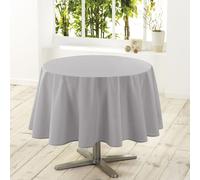Nappe Ronde Antitache "Essentiel" 180cm Gris