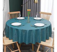 Nappe ronde de 160 cm en toile cirée imperméable, anti-graisse, résistante aux rayures, pour salle à manger, restaurant, utilisation facile à nettoyer