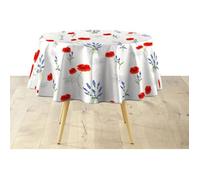 Douceur d'Intérieur Nappe ronde Sisteron Ø 160 cm PVC Textilia Blanc