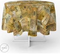 Nappe ronde en caoutchouc Ø 140 cm. Planches de vin