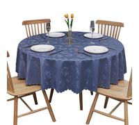 Nappe ronde en PVC imperméable, anti-taches, anti-rayures, diamètre 240 cm, idéale pour la maison et les événements