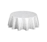 - Nappe ronde en toile cirée nacrée NERV - Diam. 150 cm - Blanc - Nerv