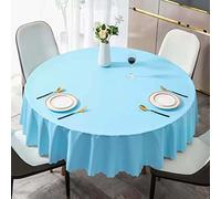 180cm Nappe Ronde Imperméable, Nappe De Table Anti Tache Toile Cirée Impermeable Nappes, PVC Nappe De Cuisine, pour Picnic, Exterieur, Jardin