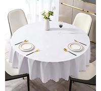 Nappe Ronde Imperméable 180cm - Toile Cirée Anti Tache PVC pour Table De Cuisine, Picnic, Exterieur, Jardin