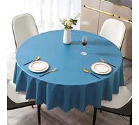 180cm Nappe Ronde Imperméable, Nappe De Table Anti Tache Toile Cirée Impermeable Nappes, PVC Nappe De Cuisine, pour Picnic, Exterieur, Jardin